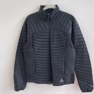 Eddie Bauer Black Down Sweater Jacket